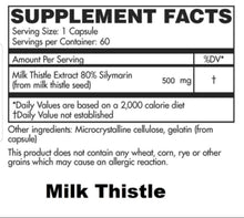 Milk Thistle 500mg 60 capsules